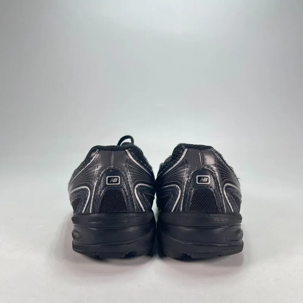 New Balance 740 Black Silver Metallic Lace Up Casual Lifestyle Shoes Youth Sz 1